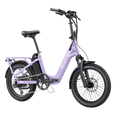 Velotric Fold 1 Plus eBike in Violet Haze color, shown folded for compact storage