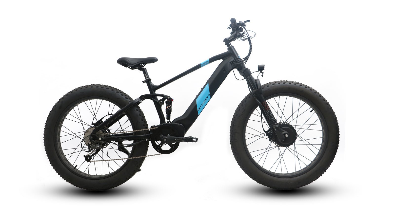 DEFENDER - S - Electric Bicycle - DEFENDER-S-AWD-26-17-BK eBike Super Shop