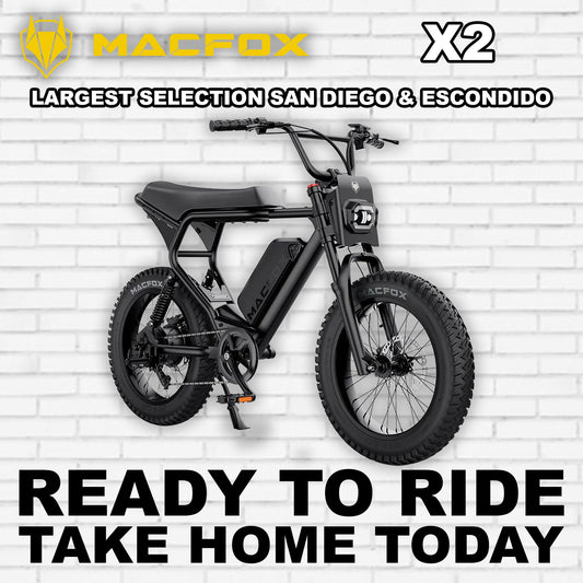 eBike Macfox X2 - Black - Ready to Ride