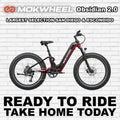 eBike Mokwheel Obsidian  2.0 - Step Thru - Black & Red - Ready to Ride