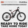 eBike Mokwheel Obsidian  - Step Over - Black & Red - Ready to Ride