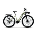 Mint green eBike Superhuman Moonrider, side view, showcasing sleek frame and modern design