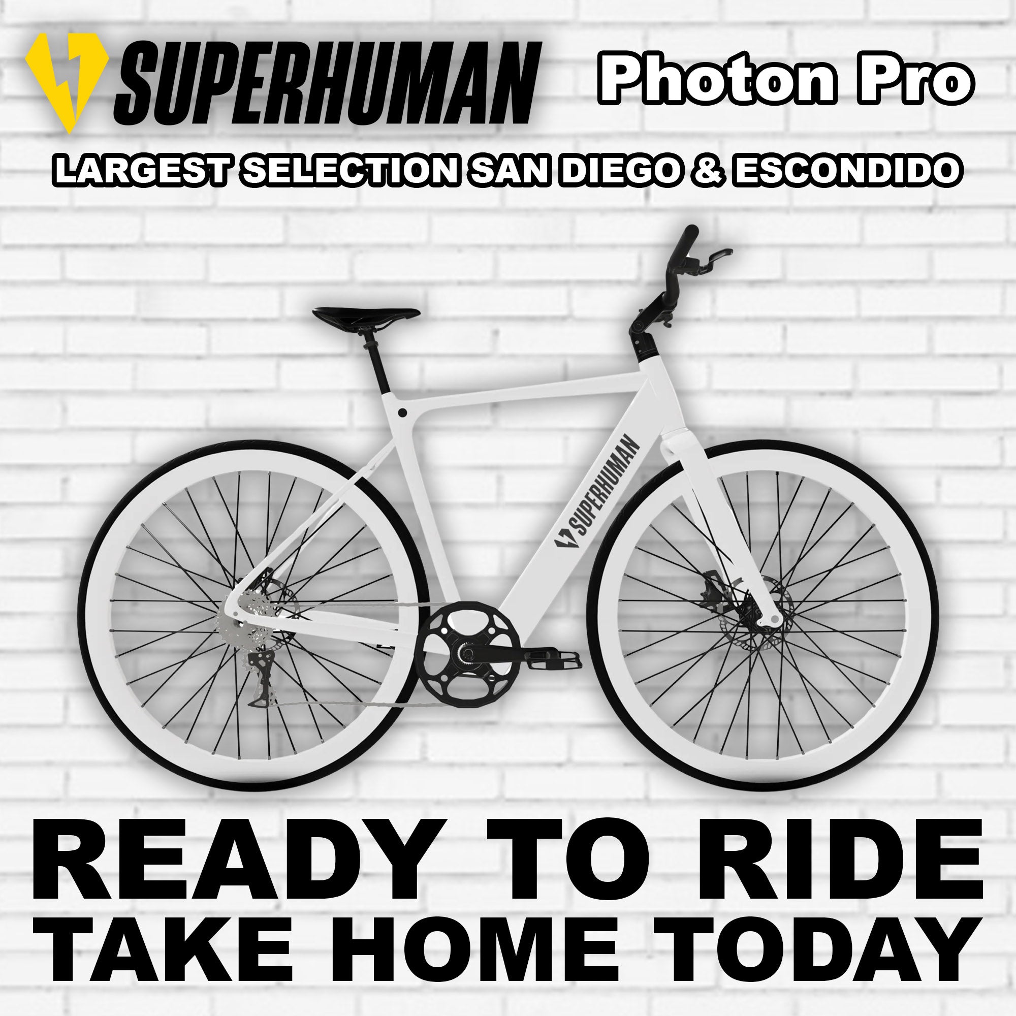 Electric bike in Arctic Glow color, side view, showcasing sleek frame design and integrated battery, set against a white background.