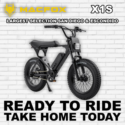 eBike Macfox X1S - Black - Ready to Ride