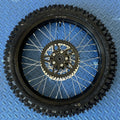 eMoto CST Knobby 17" rear wheel and tire set for eMoto electric dirt bikes, designed for enhanced traction and durability, providing reliable performance on rugged off-road trails and tough terrains.