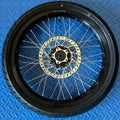 eMoto CST Super Moto CST 17x2.15 rear wheel and tire set for eMoto bikes, made for Talaria, Surron, ERIDE Pro, and Throne, available at eBike Super Shop, designed for enhanced on-road and off-road traction, providing durability and smooth performance across various terrains.