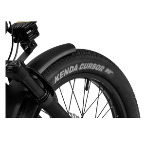 Black eBike Revi Runabout.2 electric bicycle, side view, with sleek frame and modern design