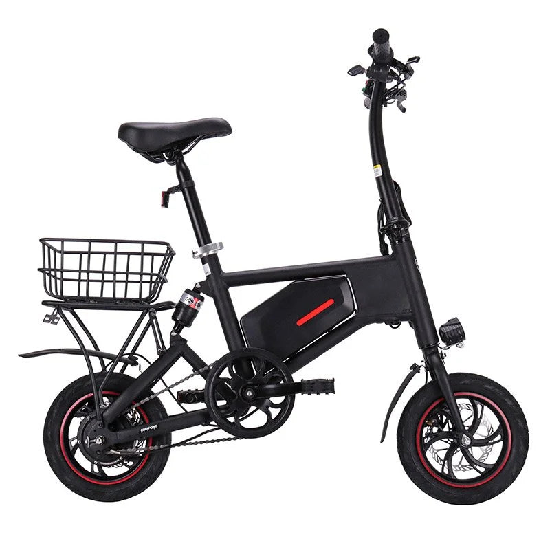 Black Ampira X5 eBike side view, showcasing sleek frame design, thick tires, and integrated battery.