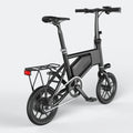Black Ampira X5 eBike, side view, showcasing frame design and wheels