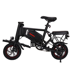 Black eBike Ampira X5, side view, showcasing frame and wheels
