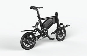 Black Ampira X5 eBike, side view, showcasing frame design and wheels
