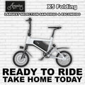 White Ampira X5 eBike, side view, against a plain background