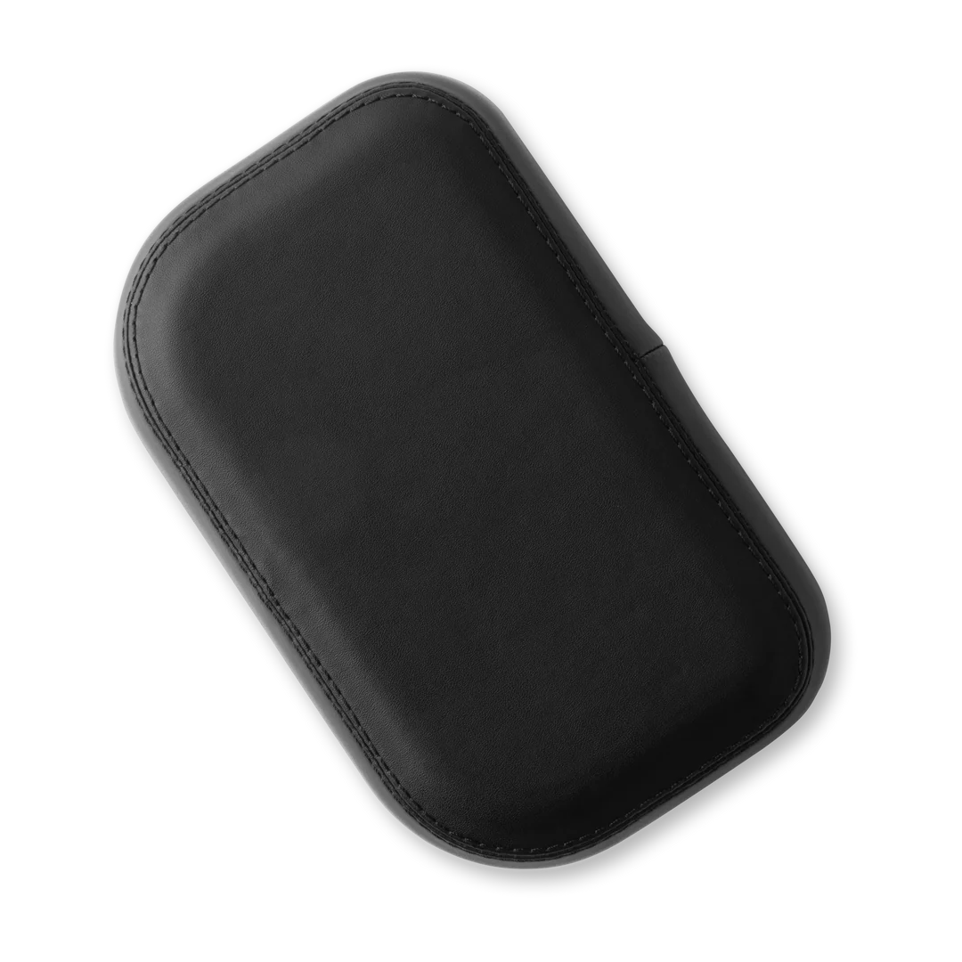 Black Murf cargo eBike backrest accessory attached to bicycle, product image on white background