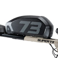 A black Super73 Pro 750 eBike battery shown on a white background.