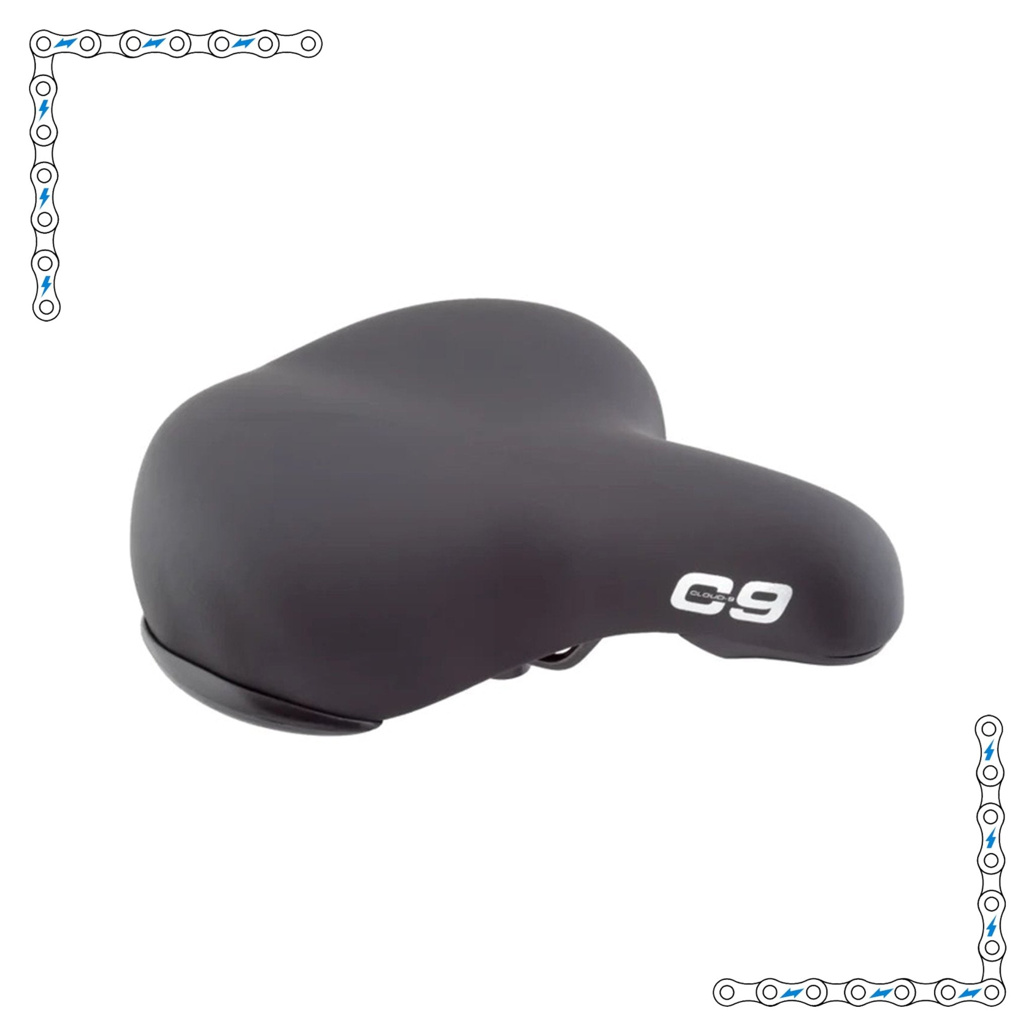 eBike Black C9 Couch Seat for Electric Bike - Accessories - eBike Super Shop