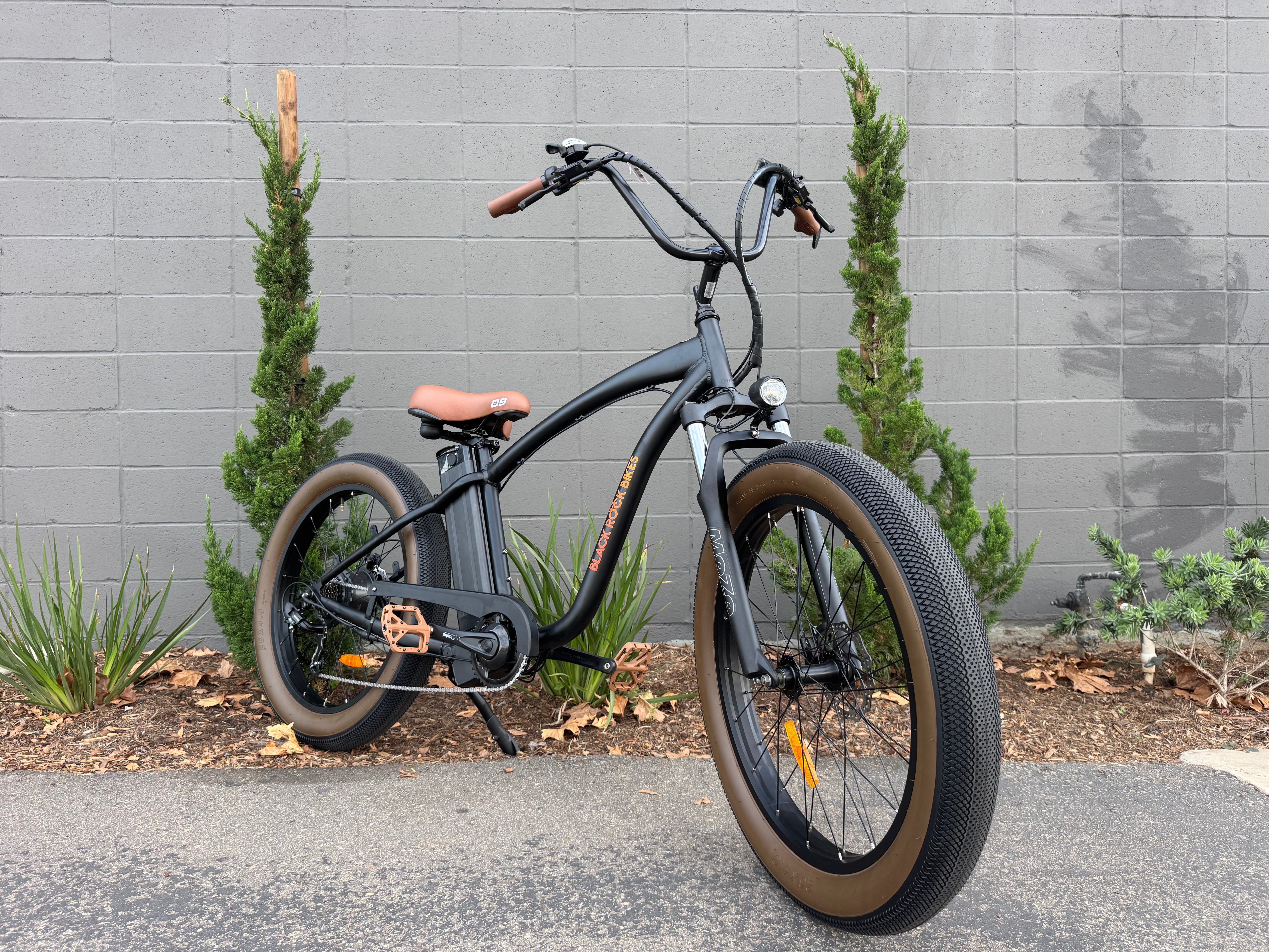 Black Rock Big Bruddah custom eBike in black, side view, against a plain background