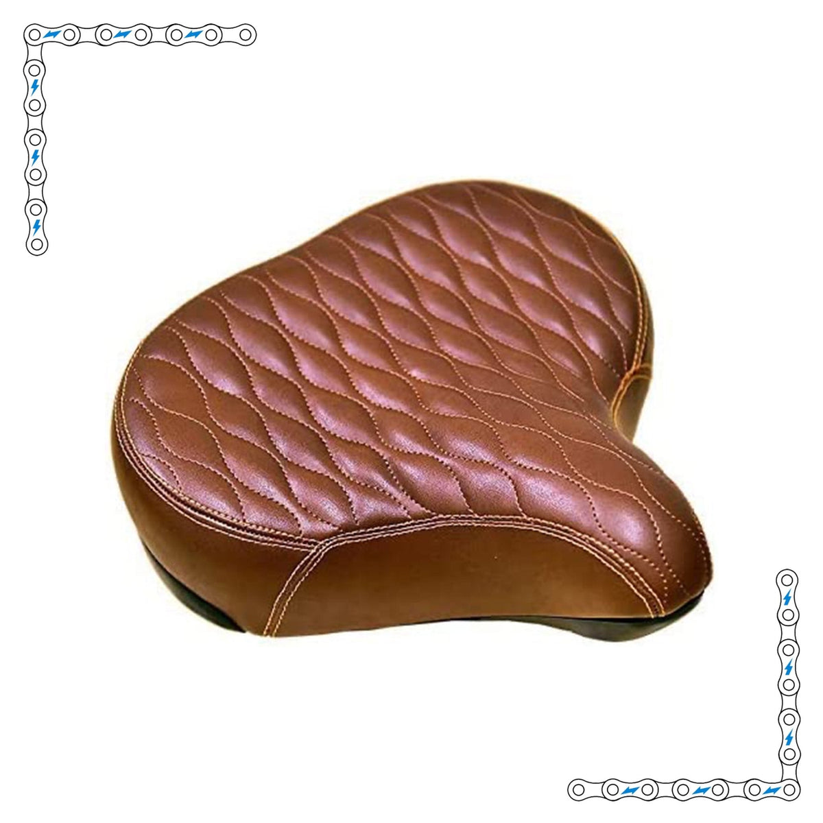 eBike Brown Quilted Couch Seat for Ebike - Accessories - EBIKE|ACCES|0455 eBike Super Shop