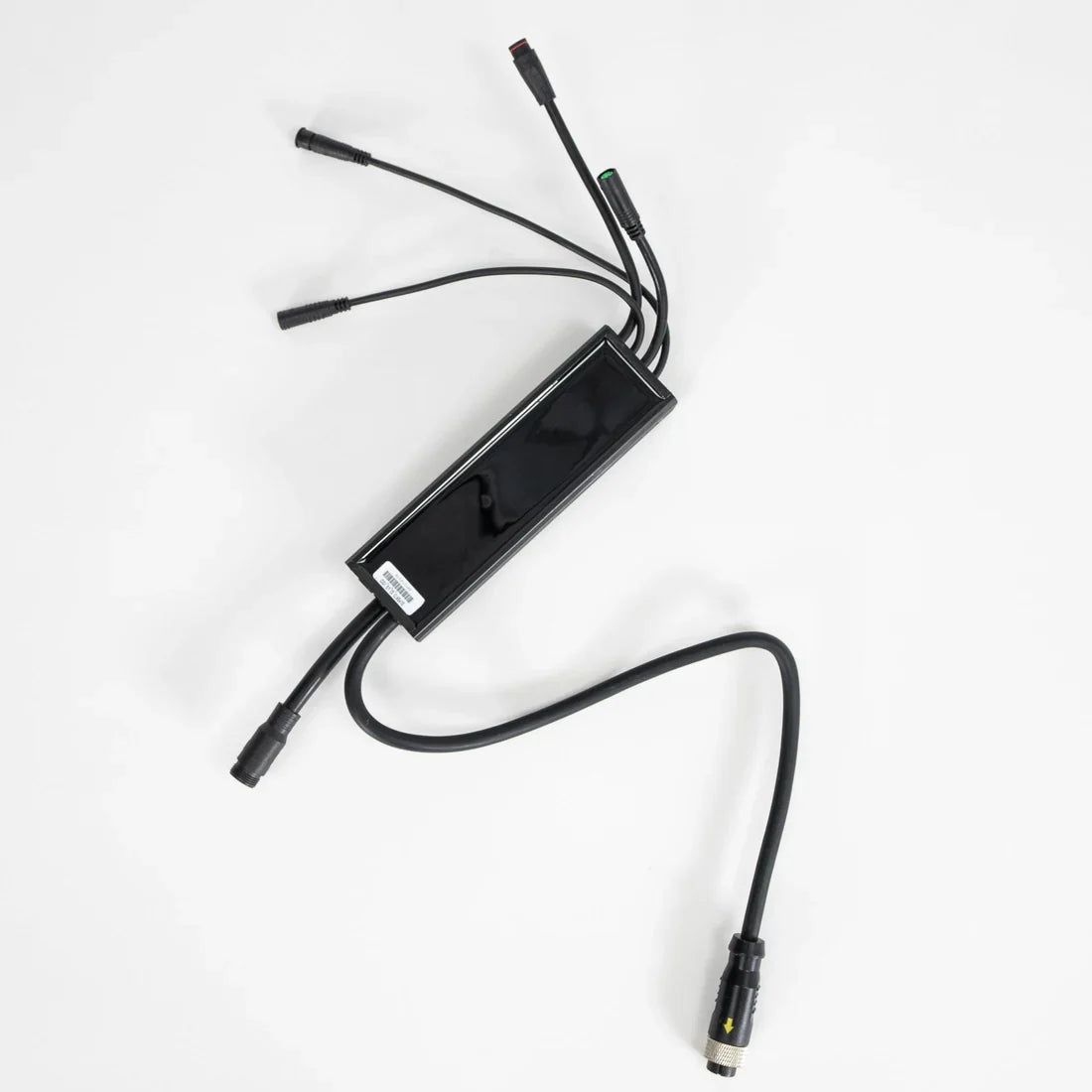 Front view of an eBike controller designed for Super73 S2, S2 SE, and S ADV models, showing wiring harness and connectors on a white background.