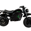 A black eBike Drift Hero 1500W Mini electric bike with thick tires, compact frame, and handlebars, displayed on a white background.