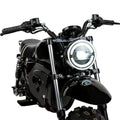 A black eBike Drift Hero 1500W Mini electric bike with thick tires, a compact frame, and a padded seat, shown from a side angle on a white background.