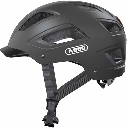 Black Abus 2.0 eBike helmet in medium size displayed in-store