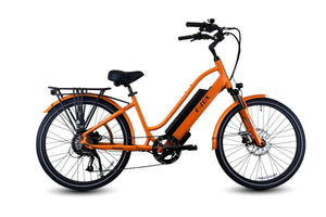 Elux Malibu GT 750W Step-Thru electric beach cruiser e-bike, 26x2.1 street tires, product image