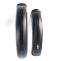 Black eBike fender kit for Macfox X1S, showing front and rear fenders with mounting hardware on a white background.