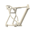 Desert beige Macfox X7L eBike frame, side view, isolated on white background