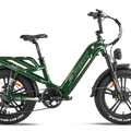 Green Freesky Rocky Pro A-320 electric bike, side view, against a plain background