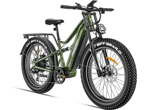 A black Freesky Swift Horse Pro X-6E electric bike with fat tires, front suspension, and a rear rack, displayed on a white background.