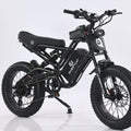 Black eBike Ghostcat F3 Class 2 electric bicycle, side view, against a dark background