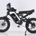 Neon green eBike Ghostcat F3.3 side view, showcasing frame design and electric motor