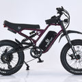 Dark purple eBike Ghostcat F3X.2 side view on white background