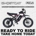 Dark purple eBike Ghostcat F3X.2, side view, product image on a neutral background