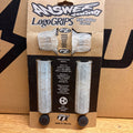 Clear Answer Racing eBike grips displayed against a white background, showing textured surface and ergonomic design.