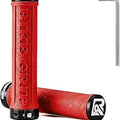 Red RockBros eBike grips with textured surface, shown in a close-up product image.