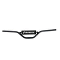 Black Super73 Enduro Lowrise eBike handlebar displayed on a white background.