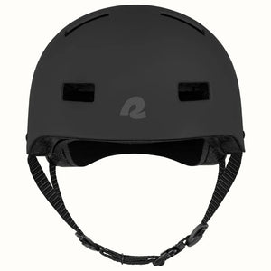 Matte black Retrospec Dakota eBike and skate helmet, side view, size 5