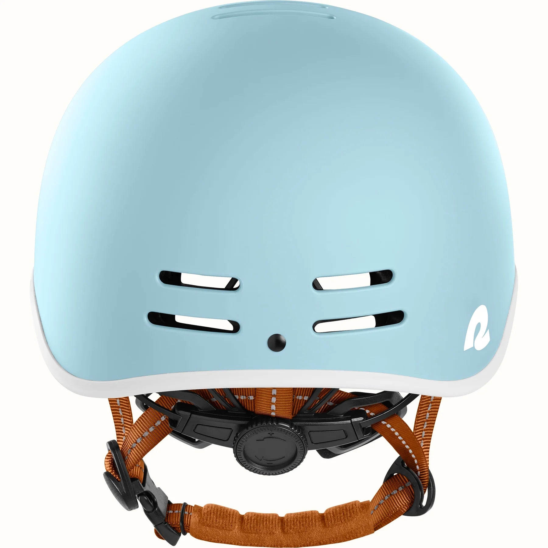 Matte cool mint Retrospec Remi eBike helmet, side view, with adjustable straps and ventilation holes