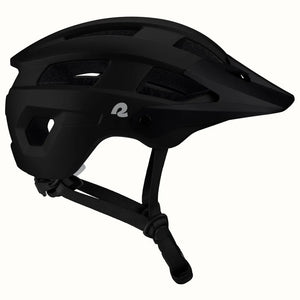Matte black Retrospec Rowan mountain bike helmet designed for eBike use, side view against a plain background.