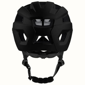 Matte black Retrospec Rowan mountain bike helmet for eBikes, side view, size 6