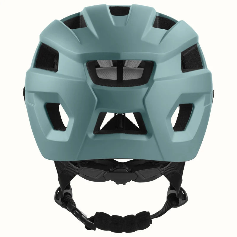 Matte evergreen Retrospec Rowan mountain bike helmet for eBikes, side view, size 6