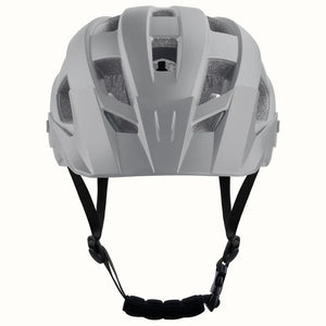 Matte stone Retrospec Rowan mountain bike helmet for eBikes, side view, size adjustable with ventilation holes