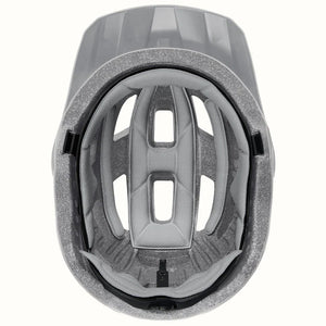 Matte stone Retrospec Rowan mountain bike helmet for eBikes, side view, size 7