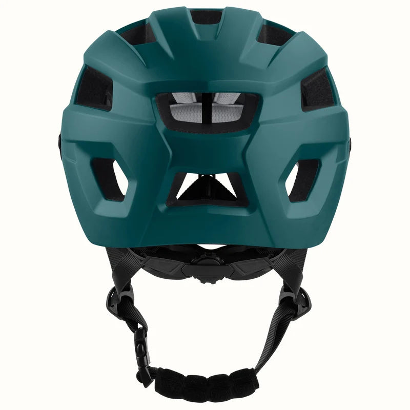 Retrospec Rowan mountain bike helmet in superior blue, size 6, designed for eBike use, shown from a side angle.