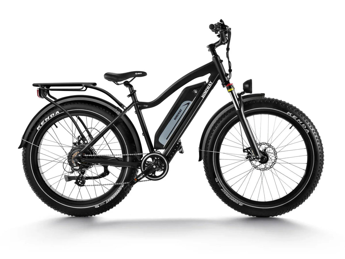HIMIWAY Cruiser D3 750W Step Over eBike with 26x4 fat tires, electric beach cruiser, product image showing the bike's frame and features.