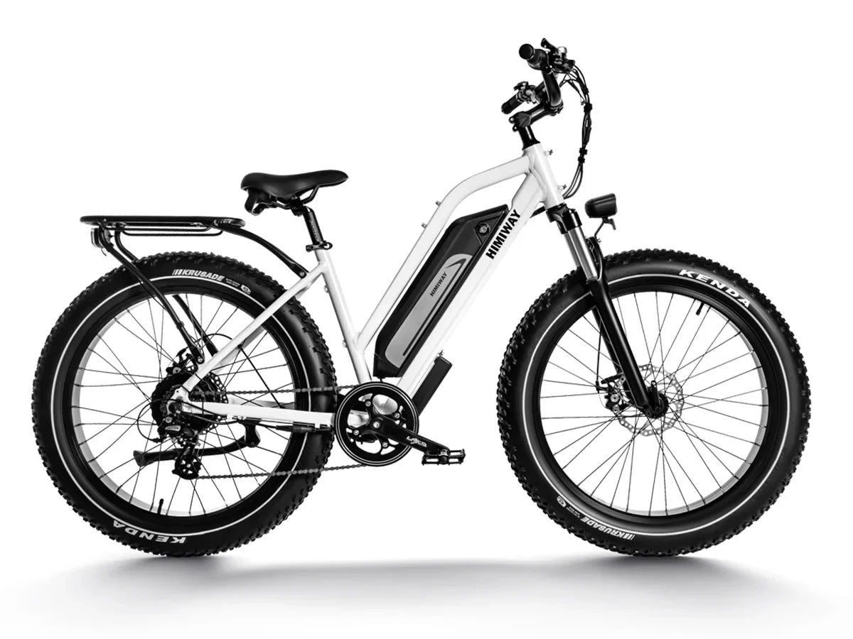HIMIWAY Cruiser ST D3 750W step-thru electric mountain bike with 26x4 fat tires, shown in side profile.