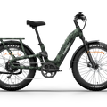 Himiway D5 2.0 electric bike in camouflage color, side view, displayed on a white background.