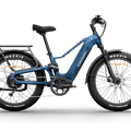 Midnight Blue Himiway D5 2.0 electric bike side view, showcasing its sturdy frame, fat tires, and integrated battery.