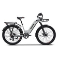 Kasen City 2.0 electric bike in gray, packaged inside a cardboard shipping box, partially visible with protective materials, product model "in box grey 5".